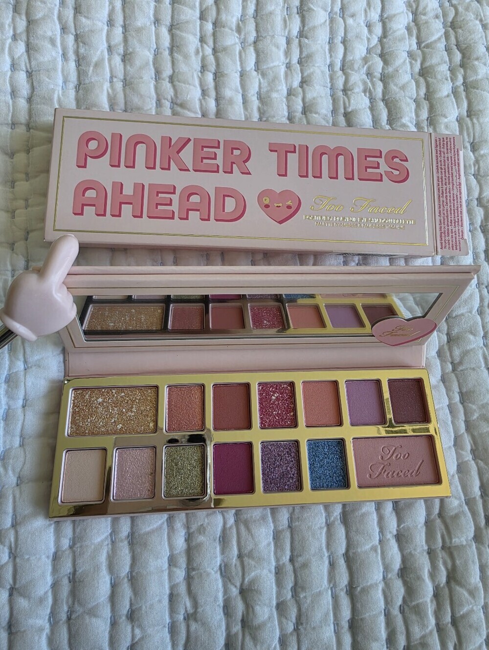 NWT Too Faced Pinker Times Ahead Eyeshadow Palette | Limited Edition | Full Size